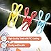 Mr. Pen- PVC-Coated Utility Clips, 2 Inch, 18 Pack, Colorful, PVC-Coated Steel Chip Bag Clips for Sealing Food, Paper Holder, Clothesline Clip for Laundry Hanging, Kitchen Bags, Clothes Pins