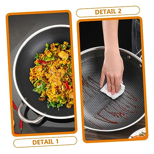 Wok de acero inoxidable DECHOUS con diseño Honeycomb miniatura 7