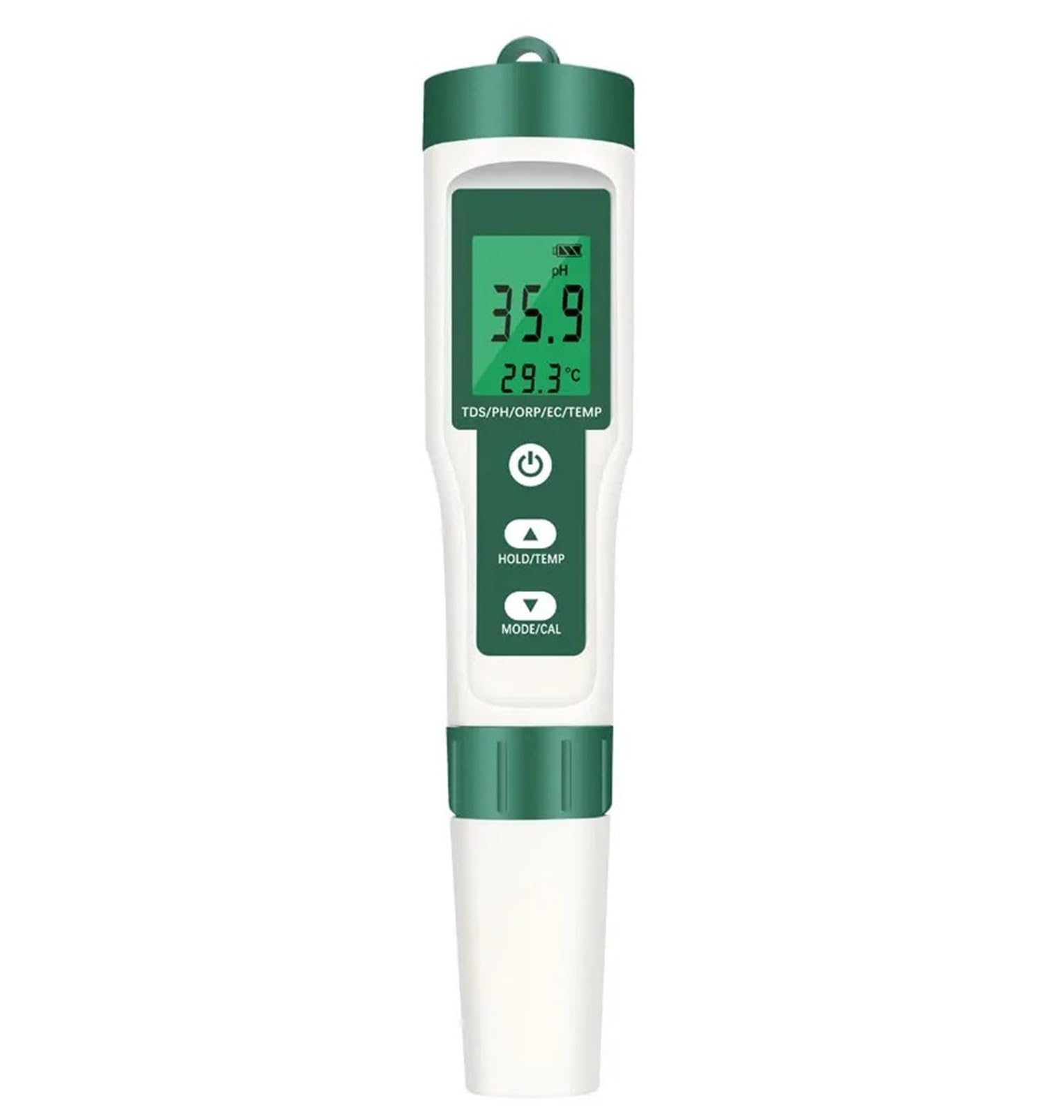 Digital pH Meter, 5 in 1 Water Quality Tester Monitor PH EC TDS Temperature ORP Meter for Pools Drinking Water Aquariums Digital Quality Detector