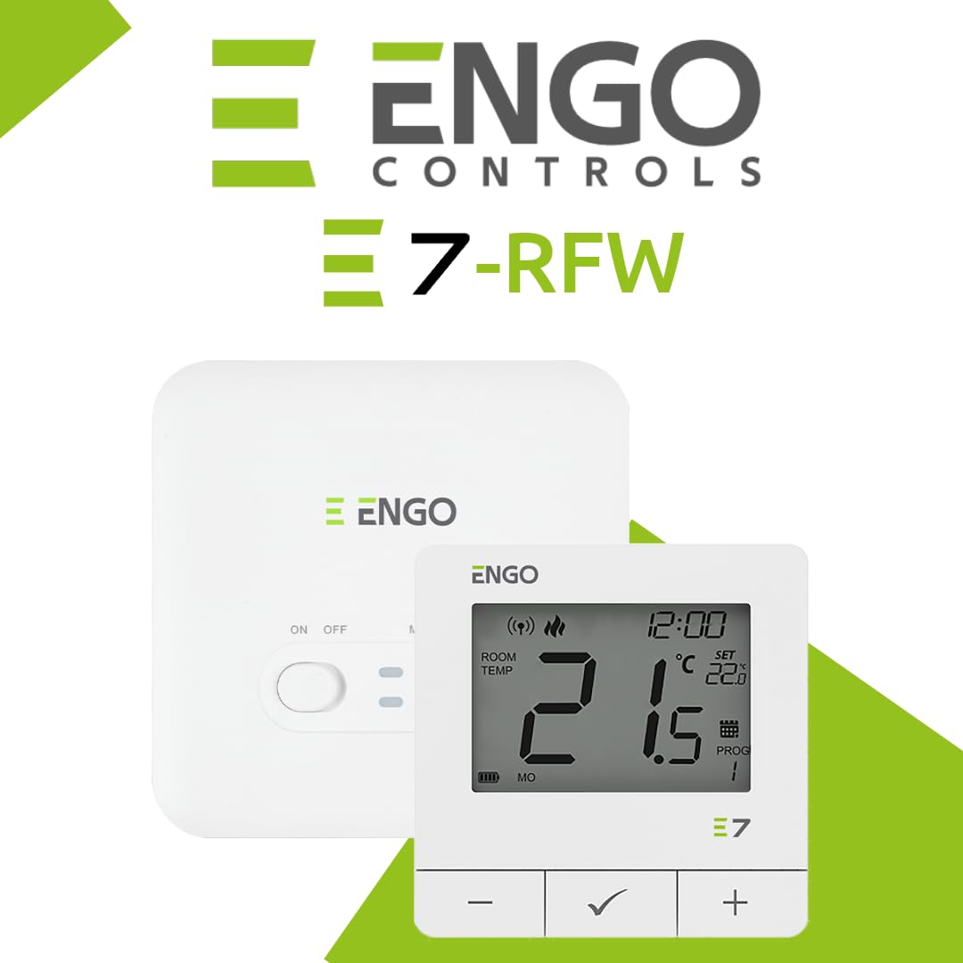 ENGO E7-RFW bezprzewodowy termostat biały