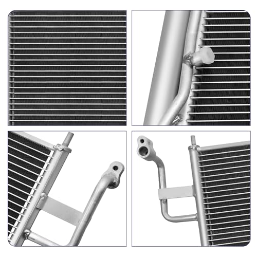 Image of Air Conditioning A /C Condenser Compatible with Nissan Titan 2004-2015 Armada 2005-2015 Pathfinder Armada 2004 Infiniti QX56 2004-2010# 3239, 3239C, 921007S200, 92100ZC00A
