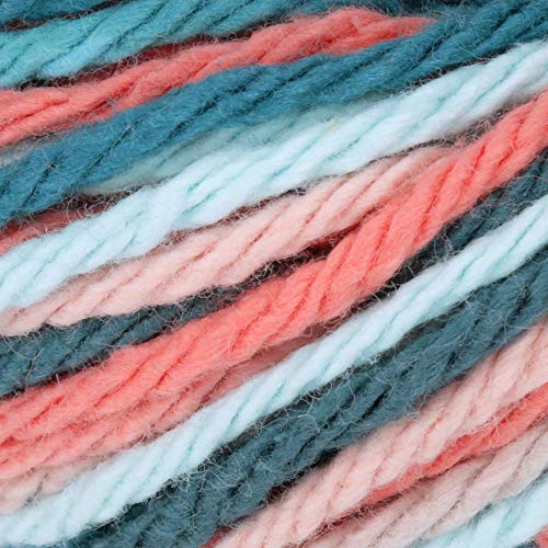 Image of Lily Sugar'n Cream Super Size Ombres Yarn, 3 oz, Coral Seas Ombre, 1 Ball