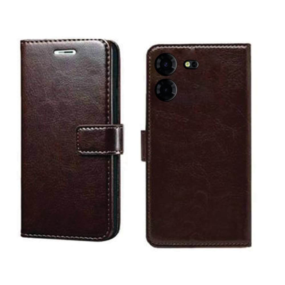 Etechnic Tecno Pova 5 Pro 5G Flip Cover | Premium Leather Finish Flip Cover | with Card Pockets | Wallet Stand |Complete Protection Flip Cover for Tecno Pova 5 Pro 5G - Coffee (B0CJPF52QV) Amazon Price History, Amazon Price Tracker