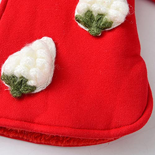 Toddler Girls Fleece Sherpa Coat Cute Hooded Zipper Jacket Thick Warm Winter Windproof Outerwear Long Sleeve Coats4