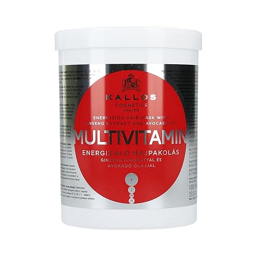 Mascarilla capilar multivitamínica, blanca, 33.8 fl oz