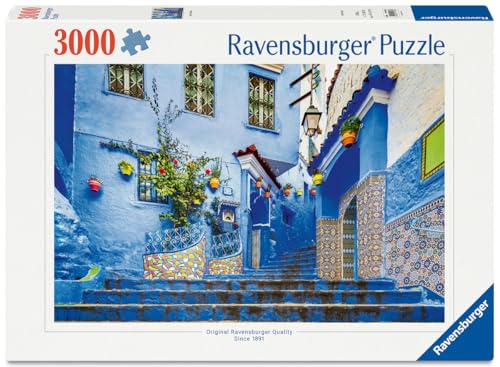 Ravensburger - Puzzle 3000 pièces - Le Maroc en Bleu