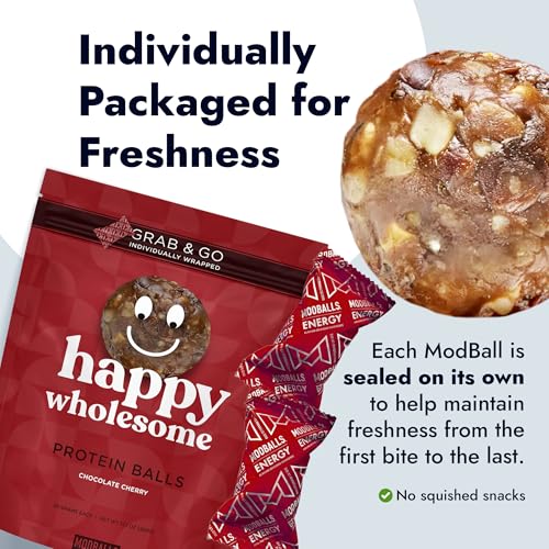 Happy Wholesome Protein Balls, Chocolate Cherry, 20 Count - image 7