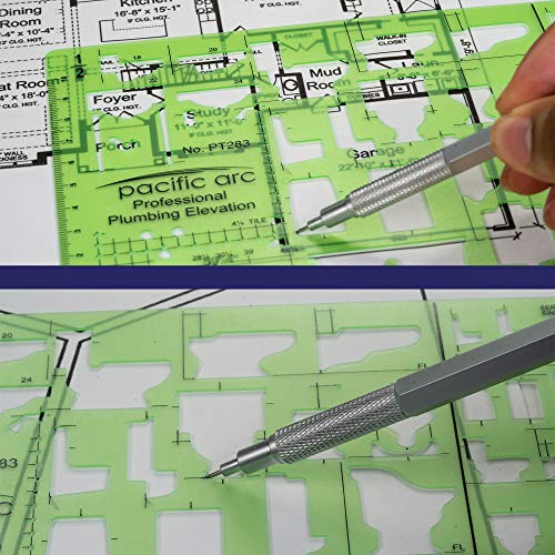 Image of Pacific Arc Professional Plumbing Elevation Template Guide