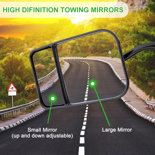 Cicmod CP9284 Towing Mirrors Universal Clip-On Towing Mirror Extenders For Cars Trailer Truck Boat thumb #1