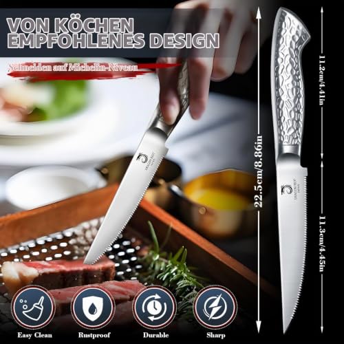 DRAGON RIOT Steakmesser Set 4-teilig Edelstahl – Ansicht 4