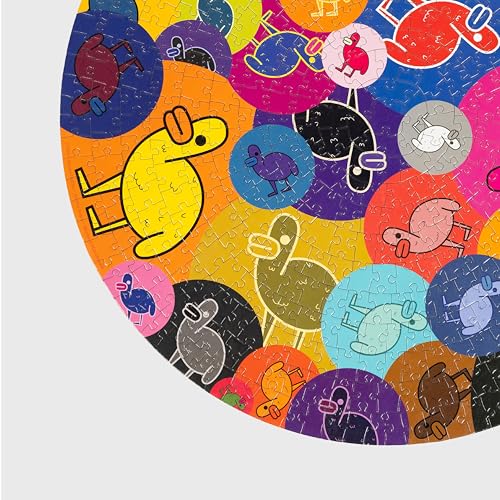 Image of Jigsaw Puzzle Circular 500 Pieces - Bubble Quack Theme by Murtaza M. Bookwala Fun & Challenging Mind Games Puzzle Game Activity for Adults & Kids