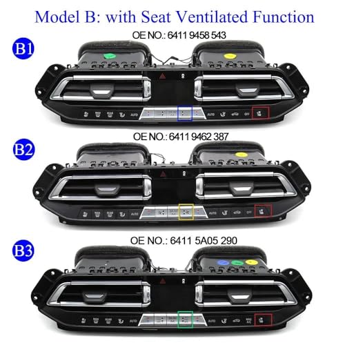 Sortie grille ventilation climatiseur central avant pour BMW X5 G05 - 3