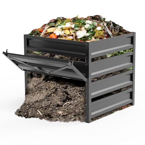 Compost Bin Outdoor -285 Gallon Metal Mesh Rust-Proof Coating Composter