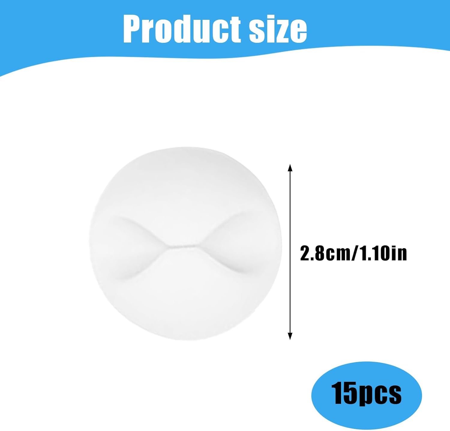 Cable Clips – Adhesive Cord Holder and Cord Holder for Desk, 15PCS White Cable Clips for Wire Management at Home, Office, or Nightstand – Strong Sticky Backing, Tidy and Durable