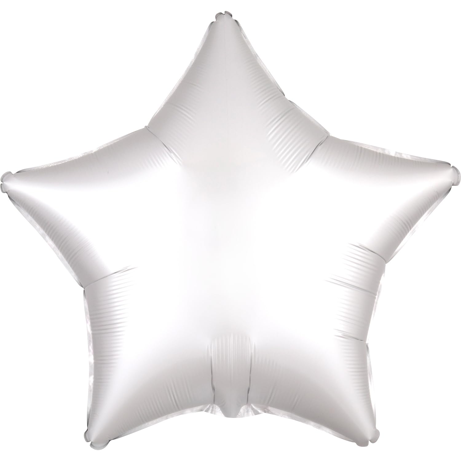 amscan 9914142 Silk Lustre White Star PKG