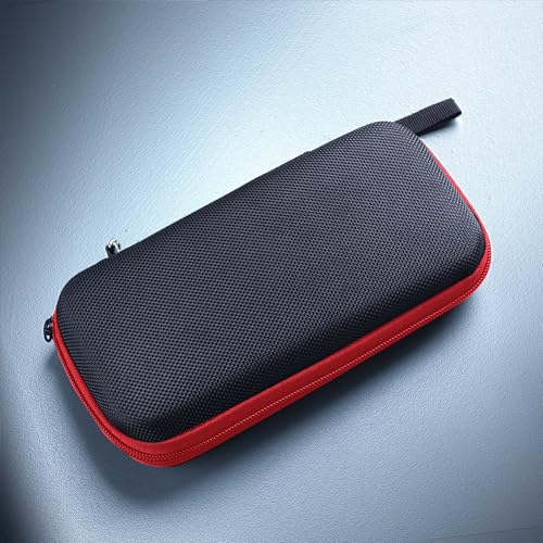 Image of Wolfteeth Smell Proof Hard EVA Travel Case for Battery Pen Pods Charger, Portable Storage Pouch with Odor Resistance, Durable Protective Holder (Red, Empty Case Only)