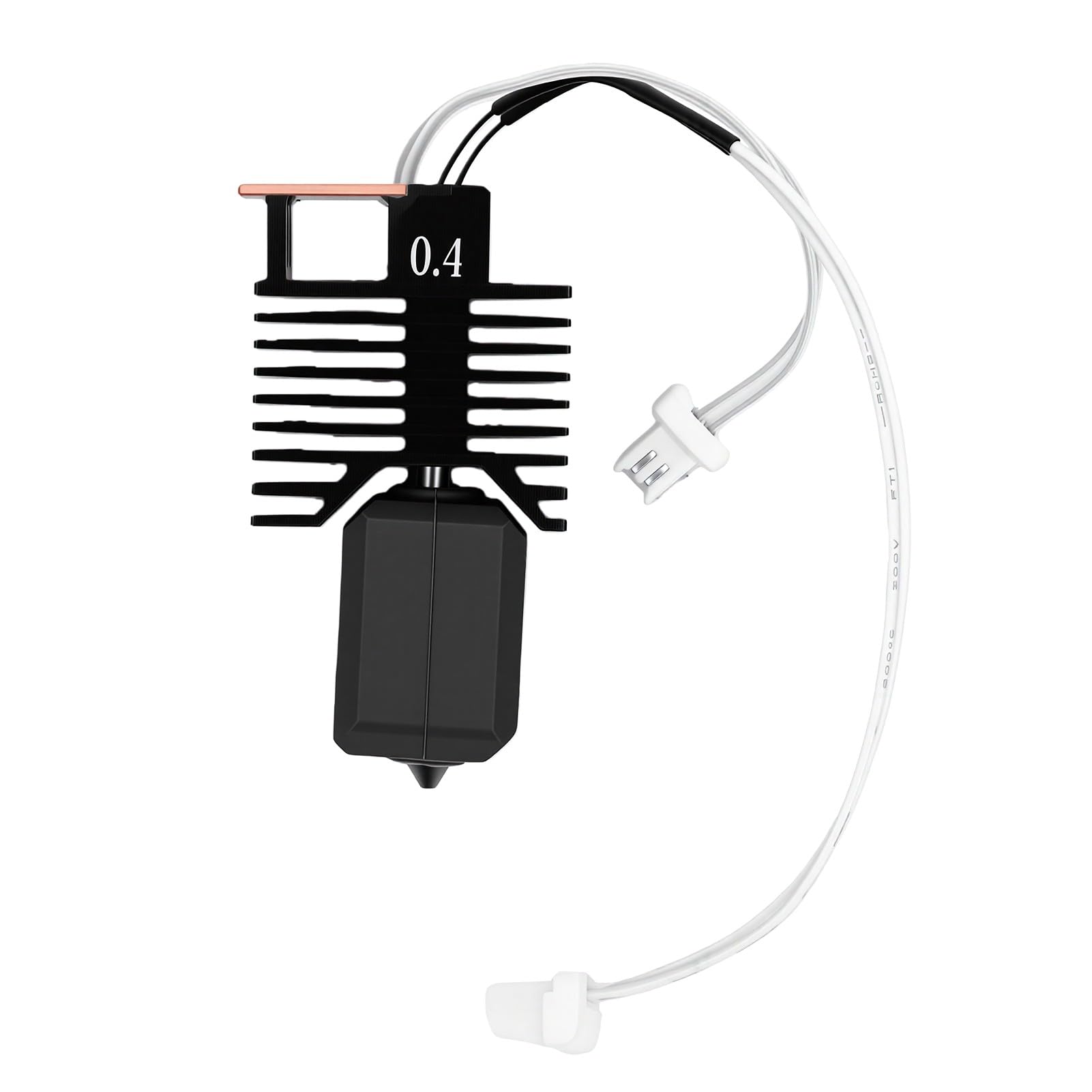 Eujgoov Keramik-Heizblock-Hotend-Kit mit 0,4-mm-Düse, Vormontiert, 48 W, Silikonsockel, Reinigungsnadeln, Düsenbürste für Snapmaker U1 3D-Drucker