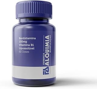 Benfotiamina 150mg l Vitamina B1 Lipossolúvel - Alquimia (60 Doses)