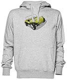 de la Isla de Man Playa Calesa Gris Jersey Sudadera con Capucha Unisexo Hombre Mujer Tamaño XXXL Grey Unisex Hoodie Size XXXL