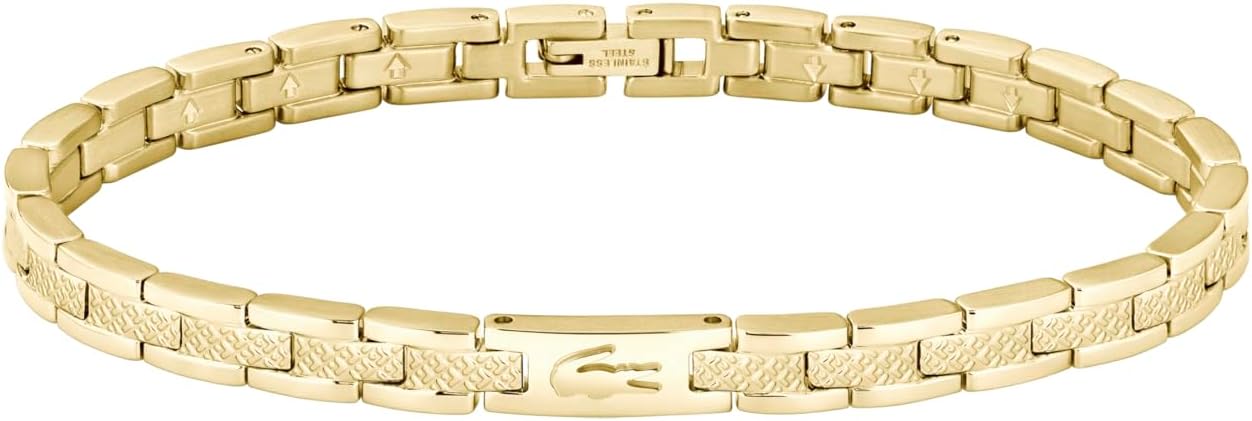 Lacoste Metropole - Link Bracelet for Women - Stainless Steel Jewelry - Adjustable Band - Iconic Collection, Fashion Accessory - Gift For Him