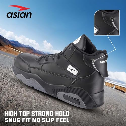 Image of ASIAN Basket-14 Men's Sporty Mid-Top Sneakers with Memory Foam Cushioning | Durable Grip Sole and Athletic Design for Basketball and Casual Wear