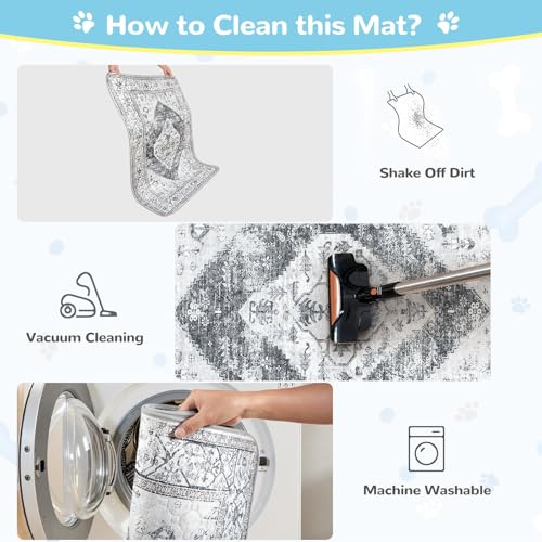 Image of Lahome Extra-Large Washable Dog Pee Pads (72 inchx72 inch) - Super Absorbent & Waterproof - Leakproof Reusable Mat for Playpens, Beds & Whelping , Convenient Cleanup,Gray
