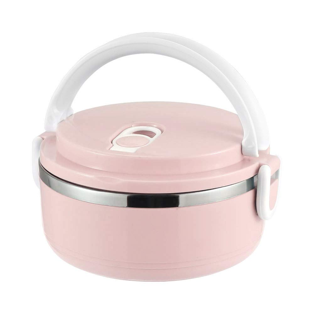 Contenitore termico in acciaio inox Bento Box, contenitore per alimenti per la preparazione dei pasti e in viaggio, design a prova di perdite