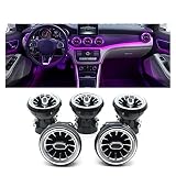 MMRODS Prise de climatisation de Voiture Voiture 12 Couleurs LED Air Condition Vent Outlet Turbine Air Vent Compatible avec Mercedes Benz AB CLA GLA Classe W117 W156 W176 W246 (Color : for W176)