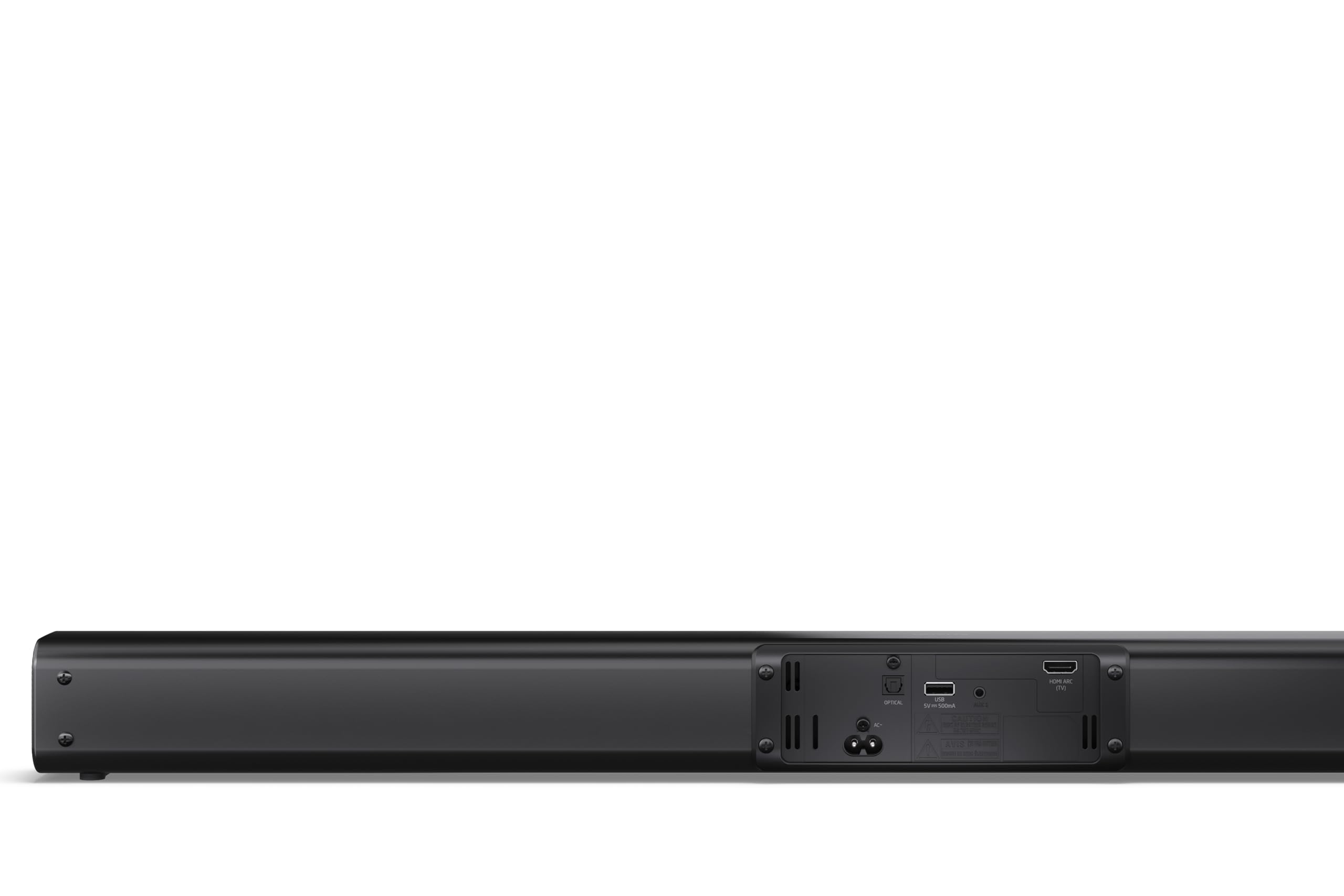 SHARP HT-SB121 2.0-kanałowy soundbar – ROKU Ready, maksymalna moc wyjściowa 120 W, Bluetooth 5.3, HDMI ARC/CEC, odtwarzanie USB, montaż na ścianie, kompatybilny ze wszystkimi telewizorami – czarny