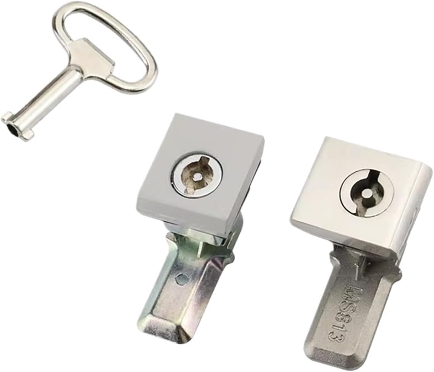 S-Core Lock Square 304 Stainless Steel Or Zinc Alloy Industrial Equipment Distribution Cabinet Door 1Pcs(-with Key)