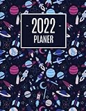Weltraumfahrzeug Planer 2022: Monatsplaner 2022 mit Wochenübersicht | Raum für Notizen | Januar - Dezember 2022 Agenda | Ideal für die Schule, Studium und das Büro