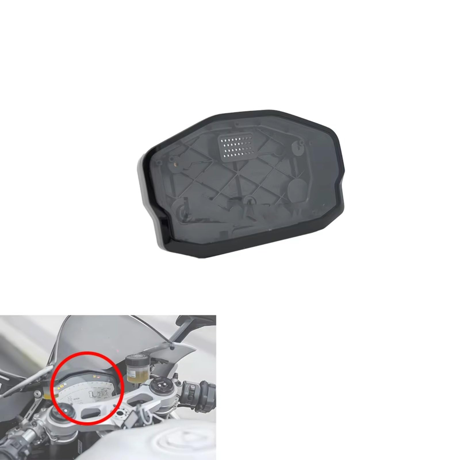Motorrad Tachogehäuse Kompatibel Mit Ducati Für Panigale 848/1198/959/899/1299/1199 Motorrad-Tachometer-Instrumentenkoffer