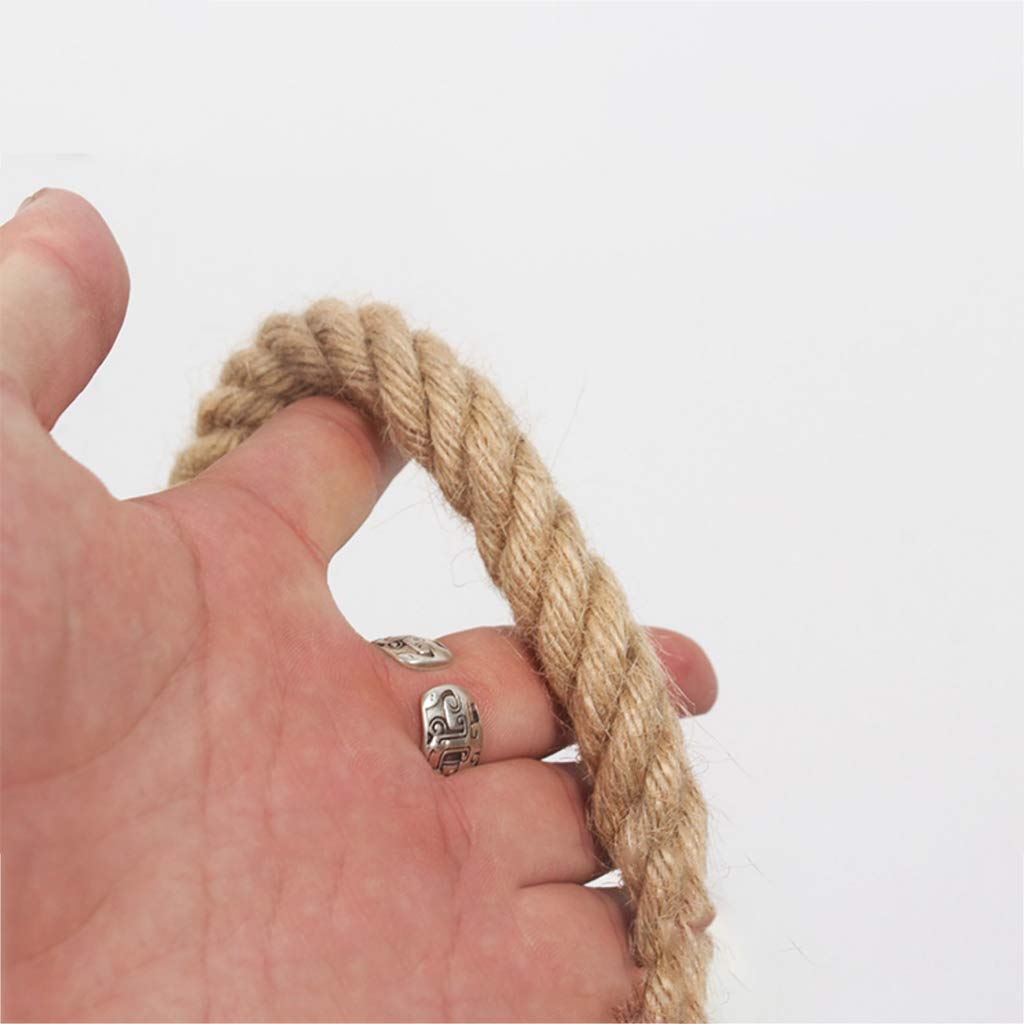 Cuerda de Cáñamo, Natural Cuerda de Yute Duradero Cuerda Gruesa Multiusos Cuerda para Manualidade para Artesanía, Embalaje, Jardinería y Reciclaje,14mm_50m