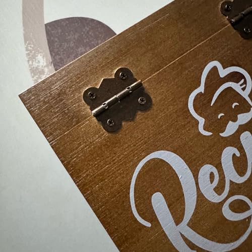 Lumicook Wood Recipe Holders, With 100 4x6 inch Cards and 7 Dividers, Bamboo, Wooden Recipe Holder, Gift for Mom, Women, Wedding, Christmas, Recipe box (Chocolate Brown) - Thumbnail 6