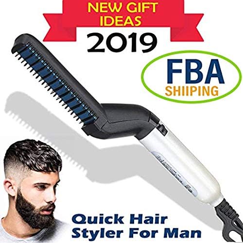 Electric Hair Comb Quick Hair Styler for Men Tame Finish Beard Straightener for Men Women Strainghtener Comb Iron M'styler Men's Hair Controller