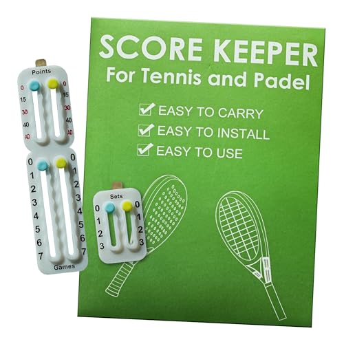 ASTRAFLOW Segnapunti Padel da Racchetta Adesivo, Universale e Resistente - Accessori Tennis per Partite e Allenamento - Contapunti Padel Professionale (Bianco)