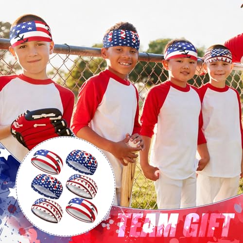 Image of Suncalla Teenager Baseball Headband Elastic Polyester Sweatband Multi Color for Basketball Football Golf Headscarf Baseball Stuff Women Men Accessory Team Gift