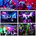 DJ Party Disco Stage Light: 27W RGBW 4IN1 Colorful Derby Effects - Remote Sound Activated DMX Control - Ideal for Dance Party Wedding Gig Band Mobile DJ Floor Bars Clubs Music Show Performance