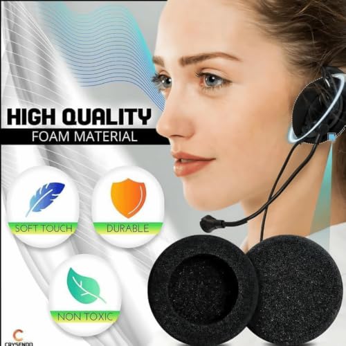 Image of Crysendo Cushion for Koss Porta Pro 55mm Foam Ear Pads 3 Pairs Black Pack