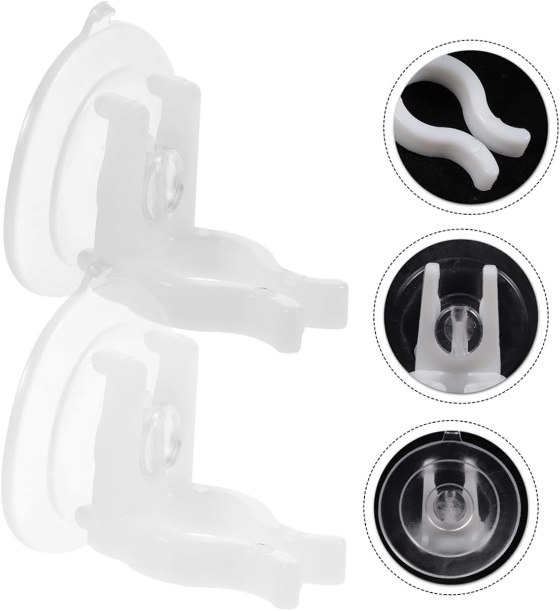 Cabilock 6pcs Electric Candles Suction Cup Window Holders Christmas Window Candles Holder Decorative Easy Install