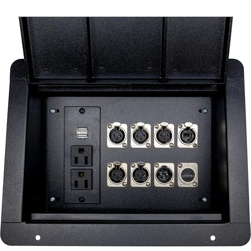 Pro Audio recessed stage floor box image