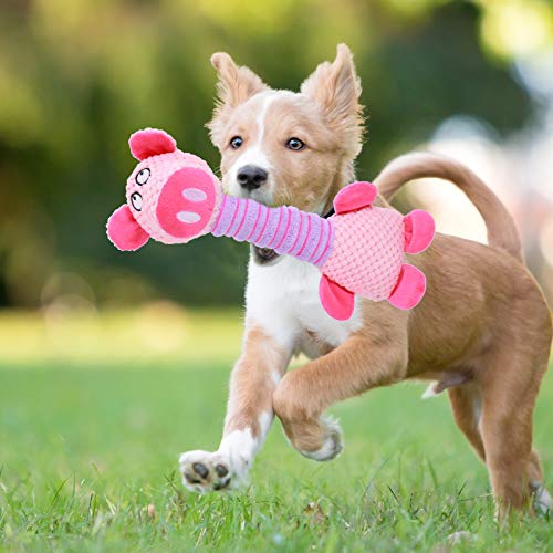 POPETPOP Cão Mastigar Brinquedos Interativos Brinquedos Do Cão de Pelúcia Em Forma de Porco Brinqued