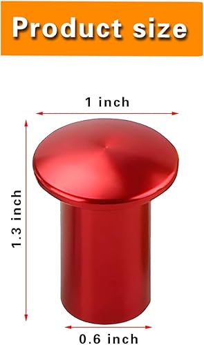 Miniatura 2 de 2 piezas GT86 botón de deriva modificado para pomo de giro de automóvil, accesorios de metal duraderos para manija de freno de vehículo, universal,