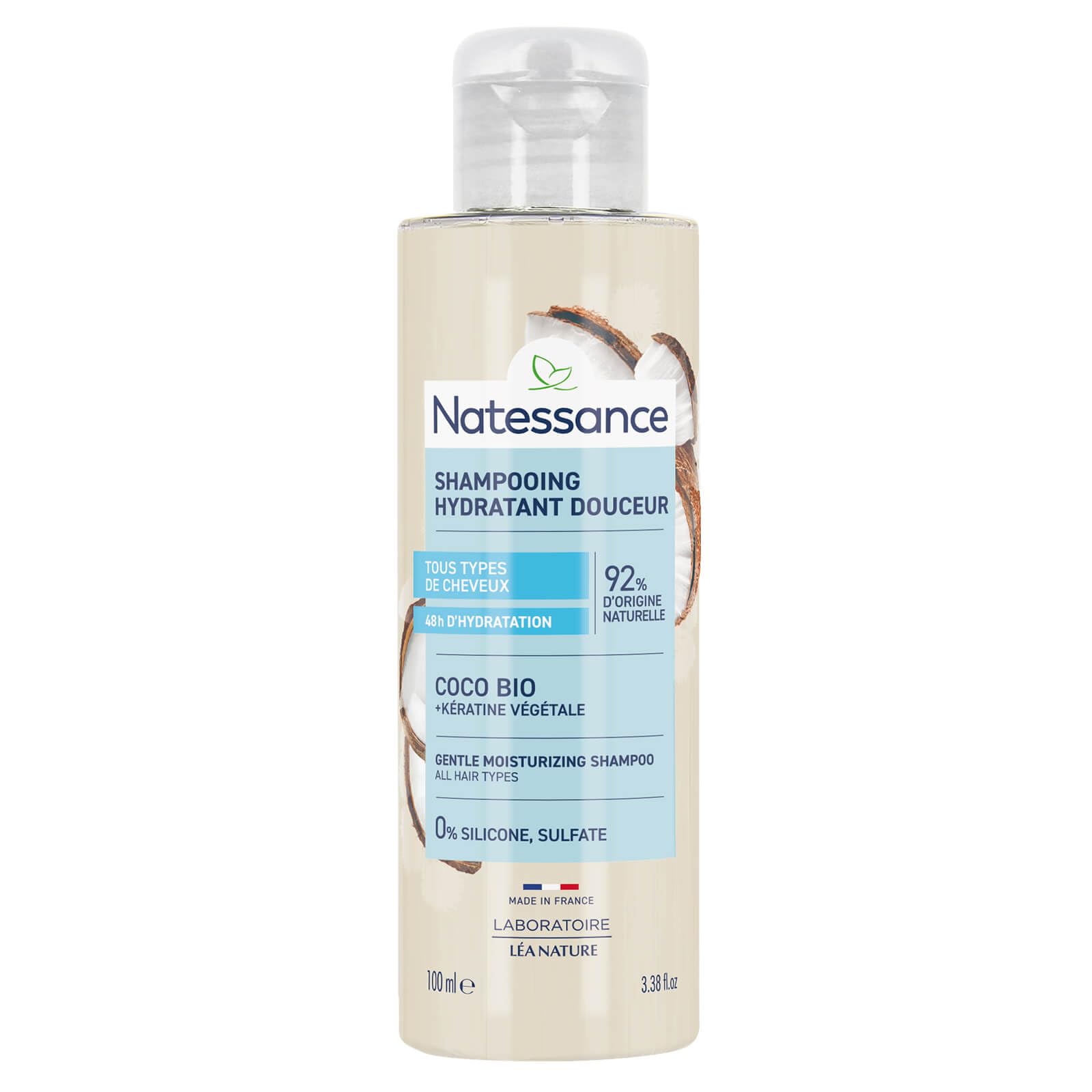 Natessance Coconut/Shea Butter Shampoo 100 ml – Pack of 2