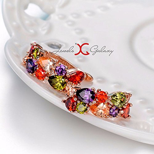 18K Rose Plated AAA Swiss Cubic Zirconia Earrings & Ring Set