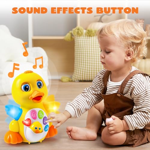 Joyin 10706 Baby Toys Duck, Infant Musical Toys 18+ Months, Tummy Time Toys With Music & Lights, Light Up Learning Toys thumb #6