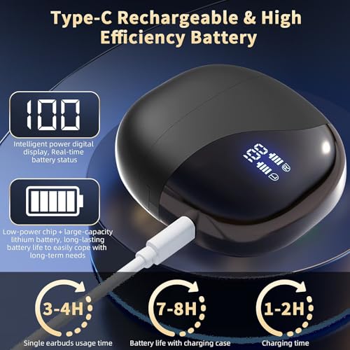Image of Ai Language Translation Earbuds, Translator Earbuds Real Time with APP Compatible with iOS & Android, 144-Language Bluetooth Headphones Translating Device for Travel and Business - Black