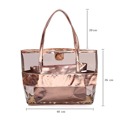 Bolso Tote Claro Impermeable Barabum Classy miniatura 5