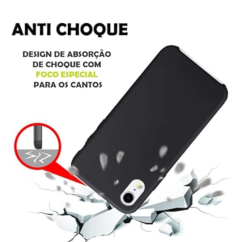 Capinha Slim Case Colorida Compatível Com IPhone XR Vermelha,Preta, Laranja, Amarela, Azul, Rosa, Pi