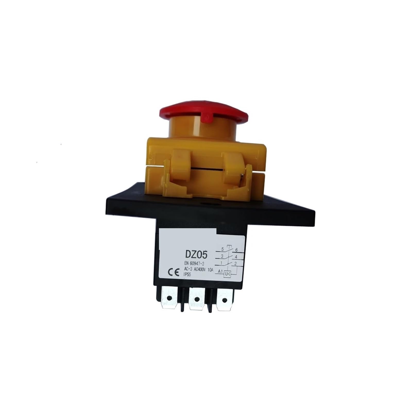 MEIFUUDWPJG DZ05C IP55 380VAC 10A 7pins Waterproof On Off Electromagnetic Pushbutton Push Button Switches